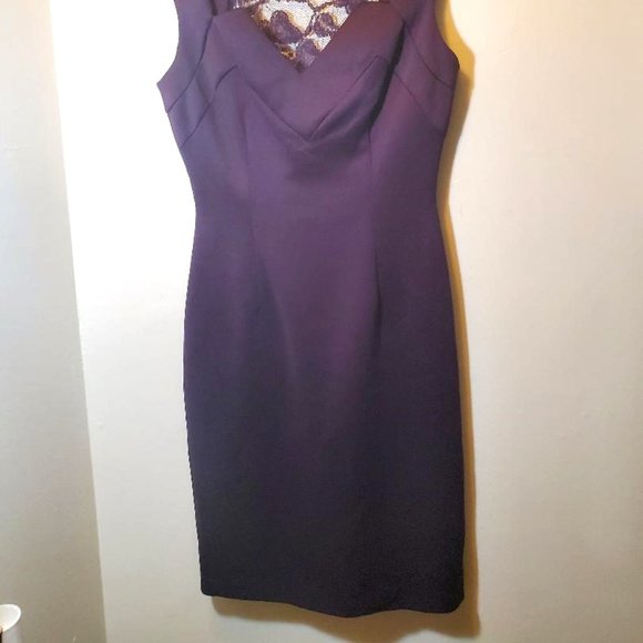 CB Established 1962 Eggplant Dress Size4 - Picture 5 of 7